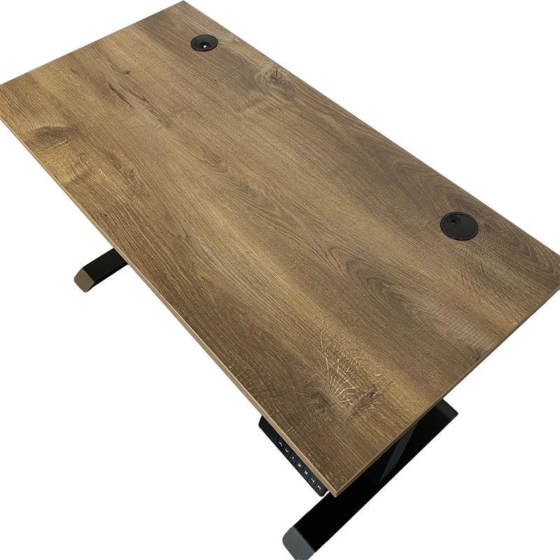 ALVIS Standing Desk with Lift 1.8M - Warm Oak & Black - Furniture Castle