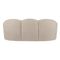 Amalfi Formes Curved 3 Seater Sofa Taupe 200x84x76cm