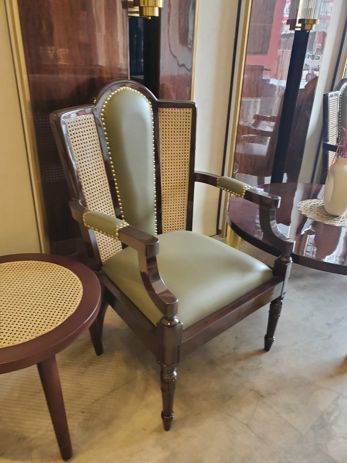 Ancient Cane Chair King Size - Furniture Castle