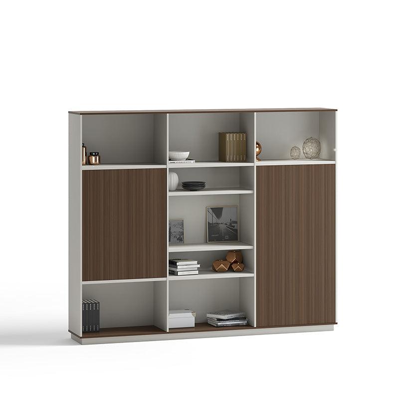 ANDERS Display Unit 240cm - Hazelnut Gold & Beige - Furniture Castle