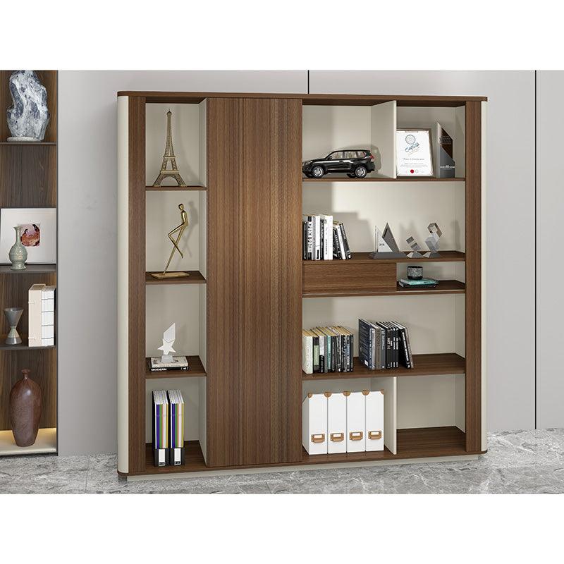 ANDERSON Display Unit 200cm - Hazelnut & Beige - Furniture Castle