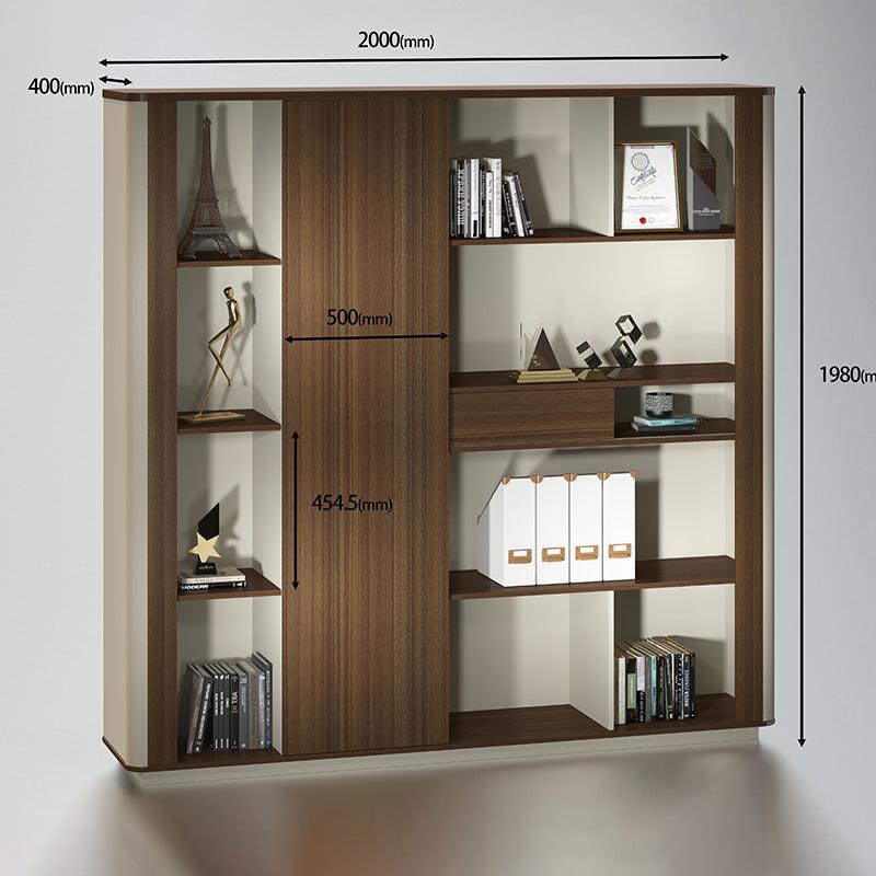 ANDERSON Display Unit 200cm - Hazelnut & Beige - Furniture Castle