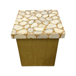 Angel Semi Precious Stone On Top & Flutted - Furniture Castle