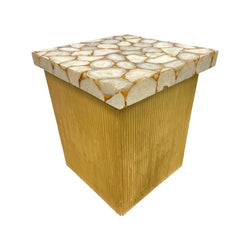Angel Semi Precious Stone On Top & Flutted - Furniture Castle