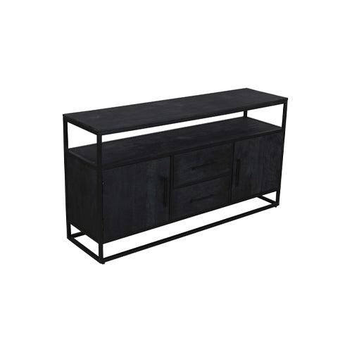 Antonio Sideboard Black - L150 X W40 X H79 - Furniture Castle