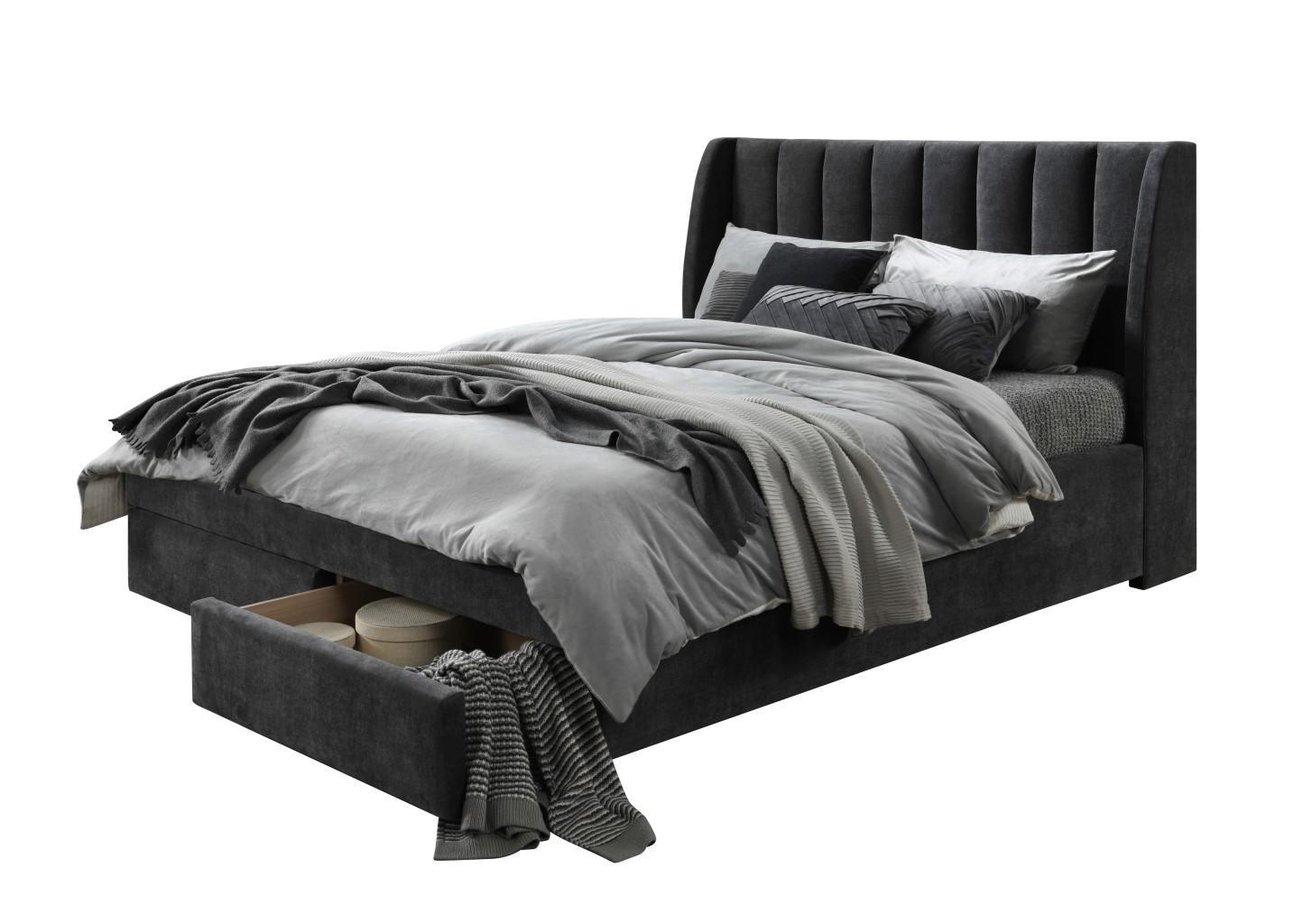 Atlantic King Bed With 2 Drawer - Furniture Castle