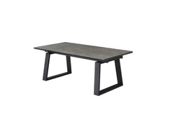 Belgam Extension Dining Table Andesite Ceramic - Furniture Castle