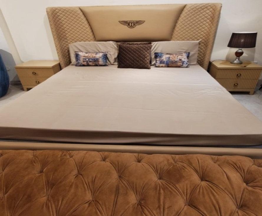 Bentley Bed King Size With 2 Bed Sides - Furniture Castle