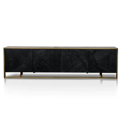 Black Magic Entertainment TV Unit 2.2m - Golden - Furniture Castle