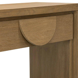 Blockie Twin Drawers 1.4m Console Table - Dusty Oak - Furniture Castle