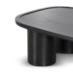 Brody 1.4m Coffee Table - Full Black - Furniture Castle