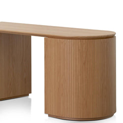 Brooke 1.77m Left Drawer Office Desk - Natural Oak - Furniture Castle