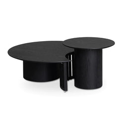 Bruce Cut-Out Set Of Tables - Black - Furniture Castle