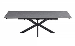 Castlin Extension Dining Table Bulgarian Grey Ceramic - Furniture Castle