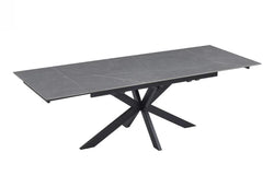Castlin Extension Dining Table Bulgarian Grey Ceramic - Furniture Castle