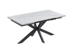 Castlin Extension Dining Table Snow White - Furniture Castle
