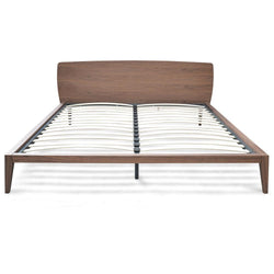CBD2158-CN Queen Sized Bed Frame - Walnut - Furniture Castle