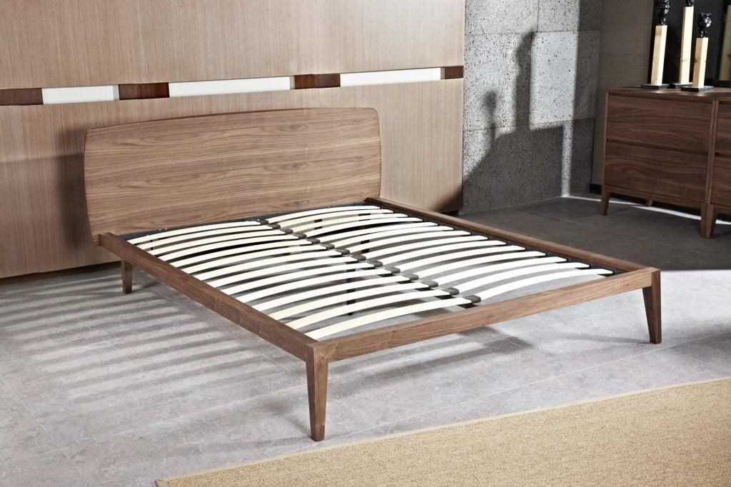 CBD2158-CN Queen Sized Bed Frame - Walnut - Furniture Castle