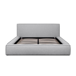 CBD2997-YO - Queen Bed Frame in Pearl Grey fabric - Furniture Castle