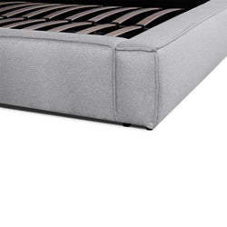 CBD2997-YO - Queen Bed Frame in Pearl Grey fabric - Furniture Castle