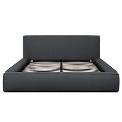 CBD2998-YO - Queen Bed frame in Fossil Grey Fabric - Furniture Castle