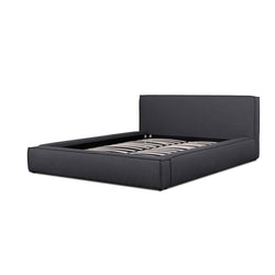 CBD6000-YO - King Bed - Fossil Grey Fabric - Furniture Castle