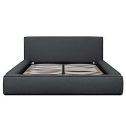 CBD6000-YO - King Bed - Fossil Grey Fabric - Furniture Castle