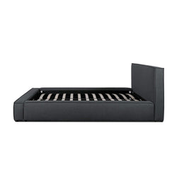 CBD6000-YO - King Bed - Fossil Grey Fabric - Furniture Castle