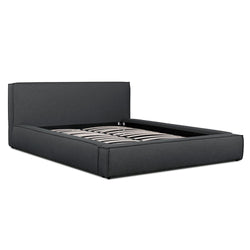 CBD6000-YO - King Bed - Fossil Grey Fabric - Furniture Castle