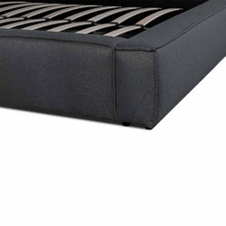 CBD6000-YO - King Bed - Fossil Grey Fabric - Furniture Castle