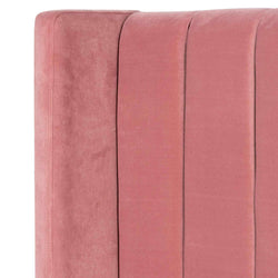 CBD6279-MI King Bed Frame - Blush Peach Velvet - Furniture Castle