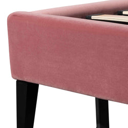 CBD6279-MI King Bed Frame - Blush Peach Velvet - Furniture Castle
