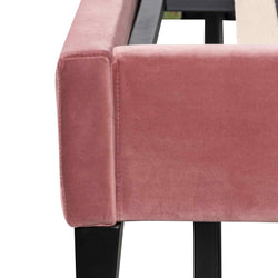 CBD6279-MI King Bed Frame - Blush Peach Velvet - Furniture Castle