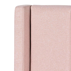 CBD6357-YO Fabric King Bed - Blush Pink with Storage - Furniture Castle