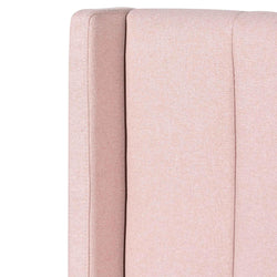 CBD6357-YO Fabric King Bed - Blush Pink with Storage - Furniture Castle