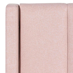 CBD6357-YO Fabric King Bed - Blush Pink with Storage - Furniture Castle