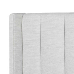 CBD6359-YO Fabric Single Bed Frame - Pearl Grey with Storage - Furniture Castle