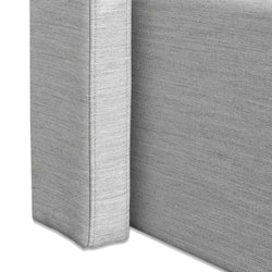 CBD6359-YO Fabric Single Bed Frame - Pearl Grey with Storage - Furniture Castle