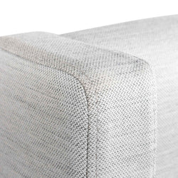 CBD6359-YO Fabric Single Bed Frame - Pearl Grey with Storage - Furniture Castle