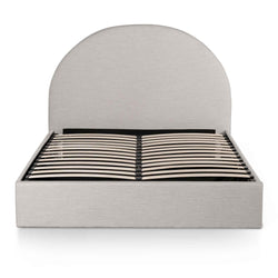 CBD6576-YO Fabric King Bed - Pearl Grey with Storage - Furniture Castle
