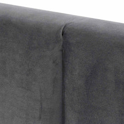 CBD6586-MI Queen Bed Frame - Charcoal Velvet with Storage - Furniture Castle