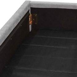 CBD6589-MI King Bed Frame - Flint Grey - Furniture Castle