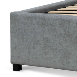 CBD6589-MI King Bed Frame - Flint Grey - Furniture Castle