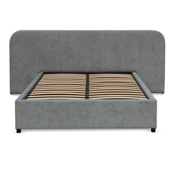 CBD6589-MI King Bed Frame - Flint Grey - Furniture Castle