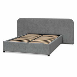 CBD6590-MI Queen Bed Frame - Flint Grey - Furniture Castle