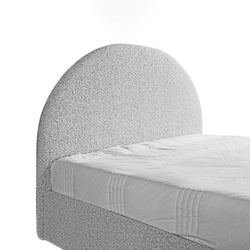 CBD6896-YO Queen Sized Bed Frame - Pepper Boucle with Storage - Furniture Castle