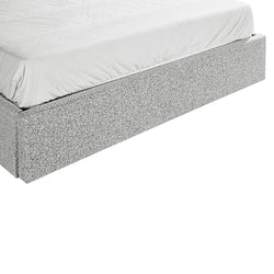 CBD6896-YO Queen Sized Bed Frame - Pepper Boucle with Storage - Furniture Castle