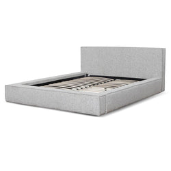 CBD6899-YO Queen Sized Bed Frame - Pepper Boucle - Furniture Castle