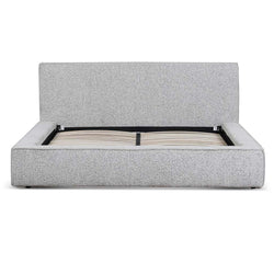 CBD6899-YO Queen Sized Bed Frame - Pepper Boucle - Furniture Castle