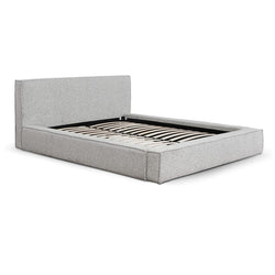 CBD6899-YO Queen Sized Bed Frame - Pepper Boucle - Furniture Castle